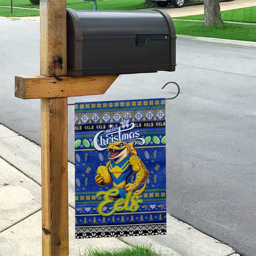 Eels Rugby Xmas Garden Flag Australia NRL Mascot - Vibe Hoodie Shop