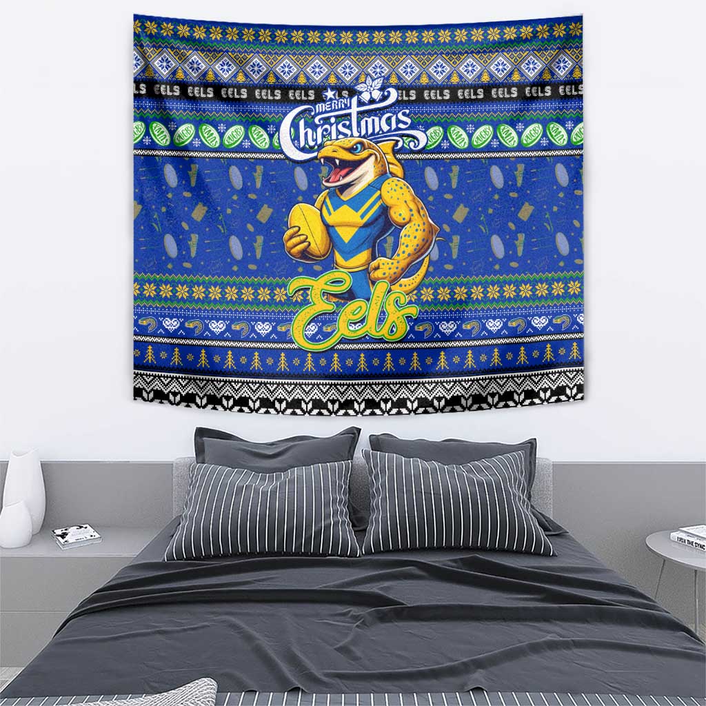 Eels Rugby Xmas Tapestry Australia NRL Mascot - Vibe Hoodie Shop