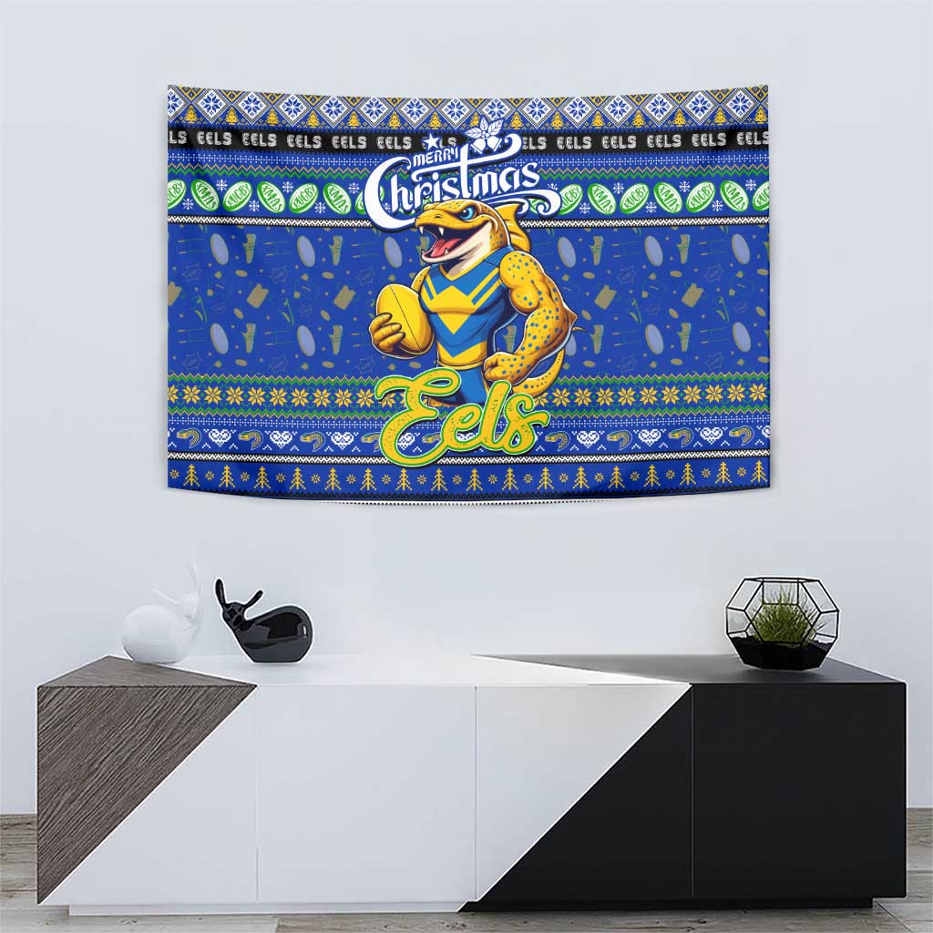 Eels Rugby Xmas Tapestry Australia NRL Mascot - Vibe Hoodie Shop