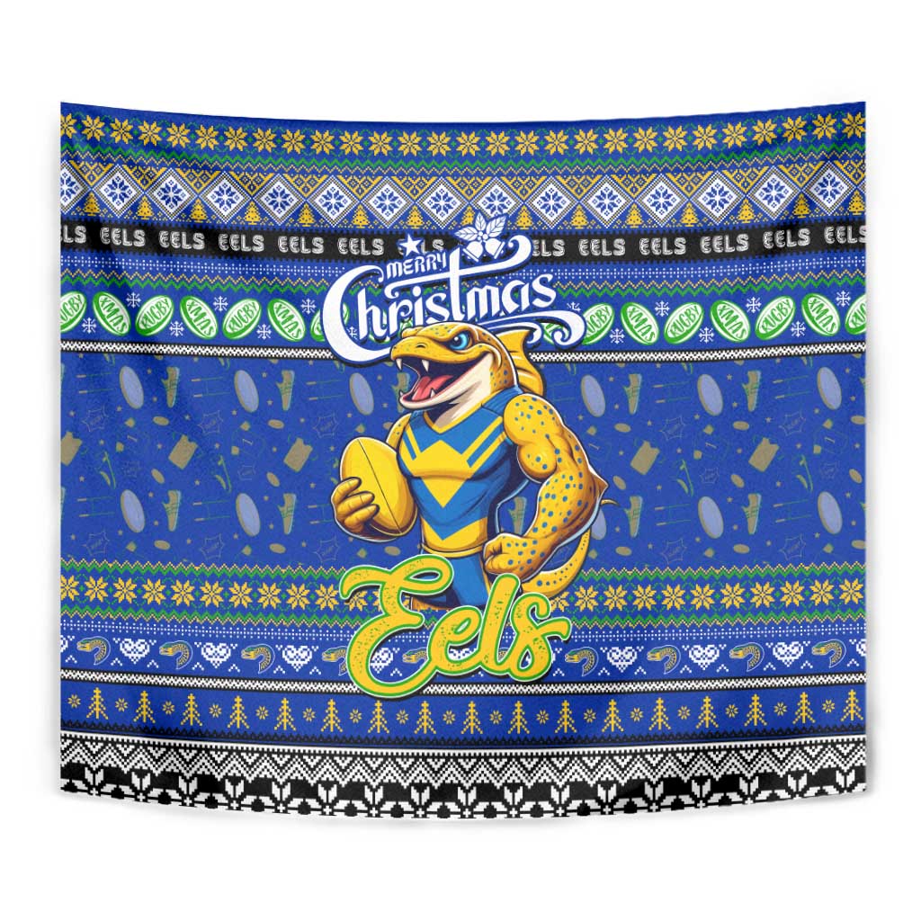 Eels Rugby Xmas Tapestry Australia NRL Mascot - Vibe Hoodie Shop