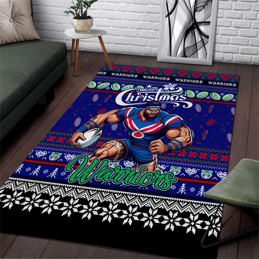 New Zealand Warriors Rugby Xmas Area Rug Australia NRL Mascot - Vibe Hoodie Shop