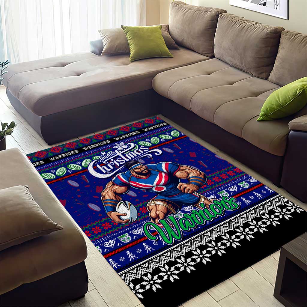 New Zealand Warriors Rugby Xmas Area Rug Australia NRL Mascot - Vibe Hoodie Shop