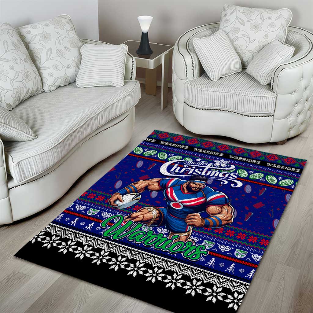 New Zealand Warriors Rugby Xmas Area Rug Australia NRL Mascot - Vibe Hoodie Shop