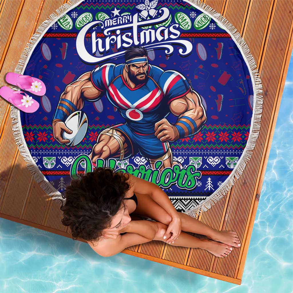 New Zealand Warriors Rugby Xmas Beach Blanket Australia NRL Mascot