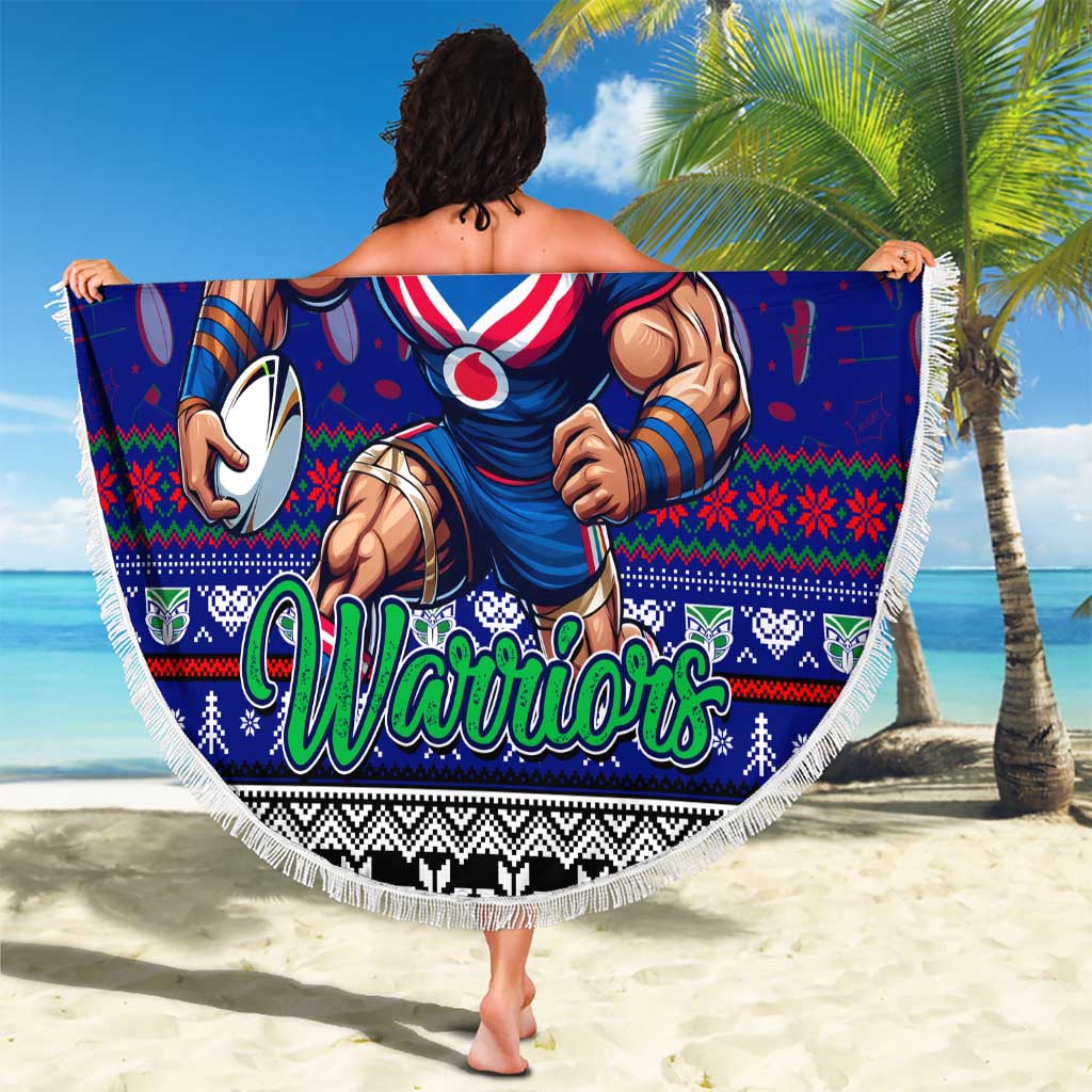 New Zealand Warriors Rugby Xmas Beach Blanket Australia NRL Mascot