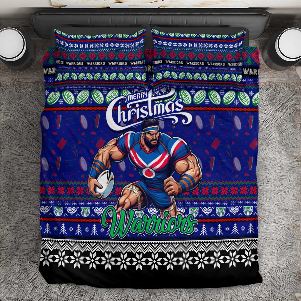 New Zealand Warriors Rugby Xmas Bedding Set Australia NRL Mascot - Vibe Hoodie Shop