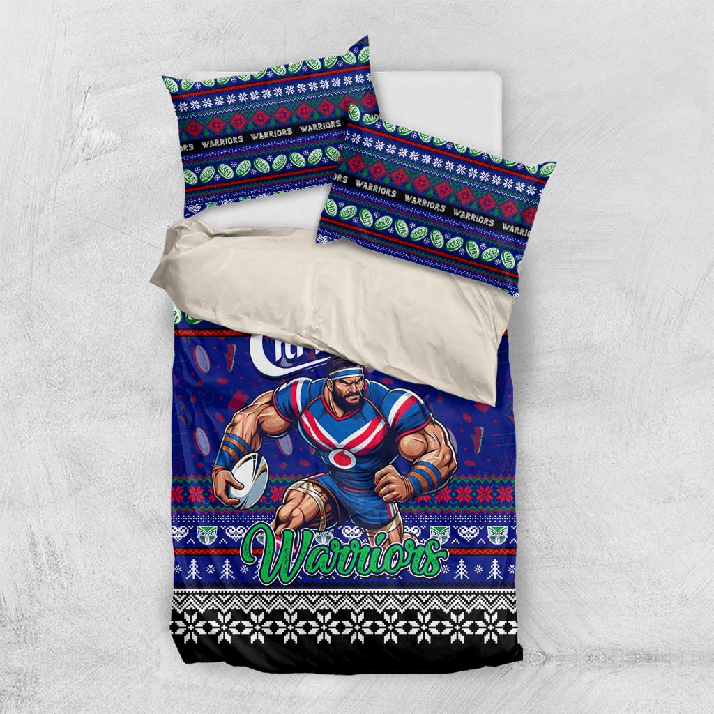 New Zealand Warriors Rugby Xmas Bedding Set Australia NRL Mascot - Vibe Hoodie Shop