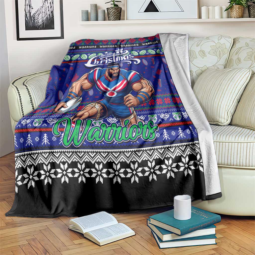 New Zealand Warriors Rugby Xmas Blanket Australia NRL Mascot - Vibe Hoodie Shop
