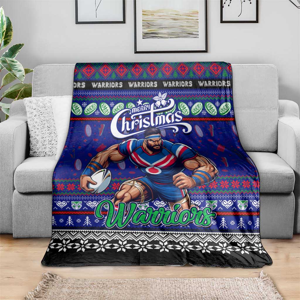 New Zealand Warriors Rugby Xmas Blanket Australia NRL Mascot - Vibe Hoodie Shop