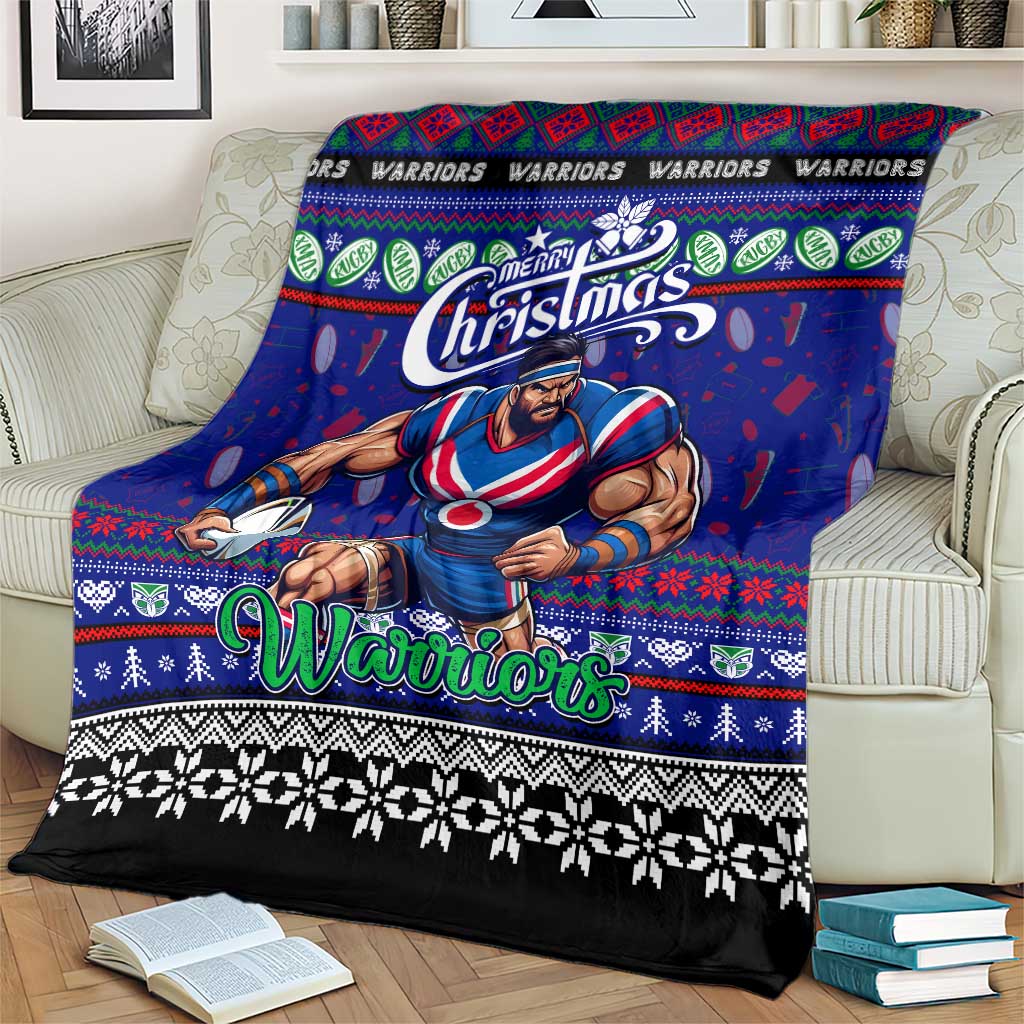 New Zealand Warriors Rugby Xmas Blanket Australia NRL Mascot - Vibe Hoodie Shop