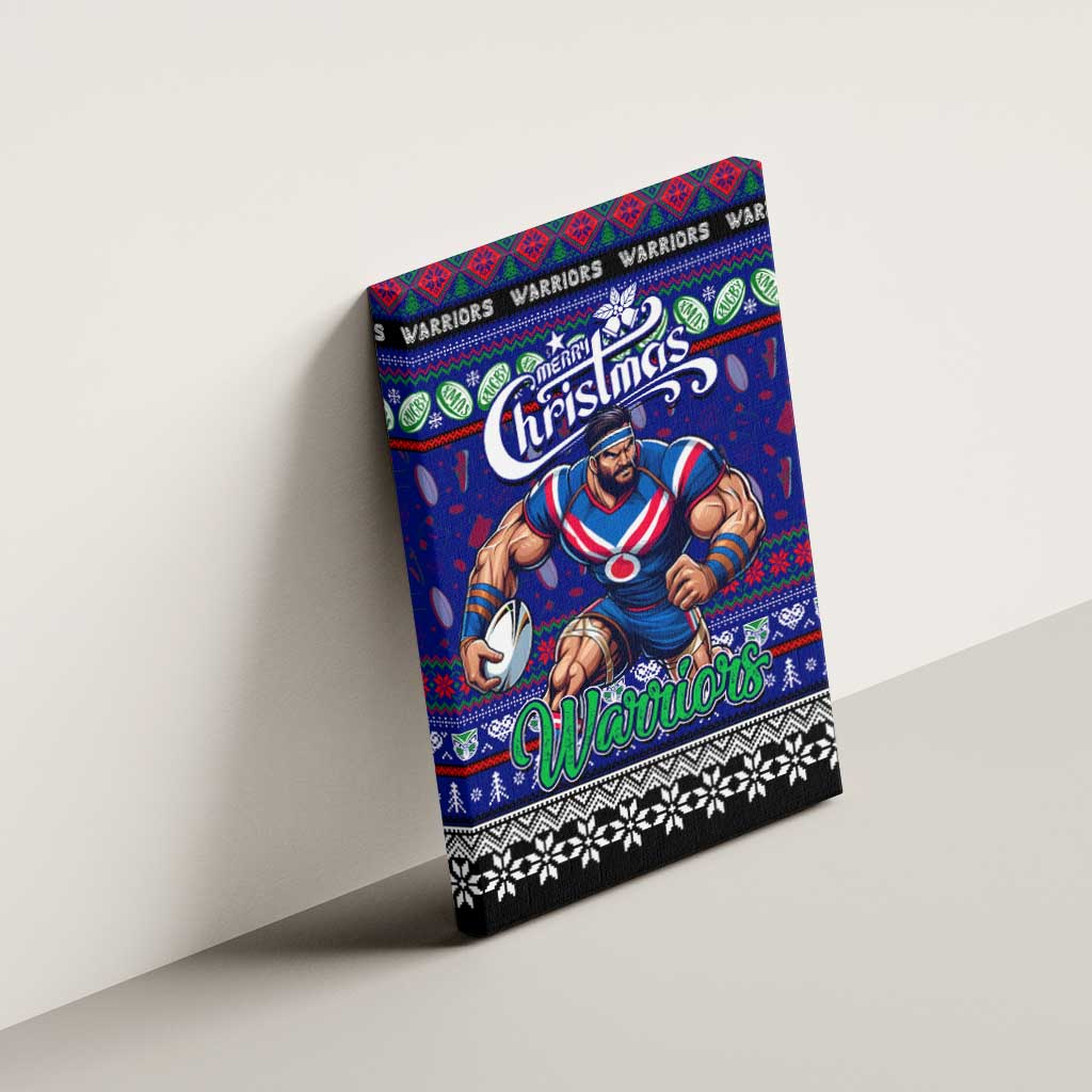 New Zealand Warriors Rugby Xmas Canvas Wall Art Australia NRL Mascot