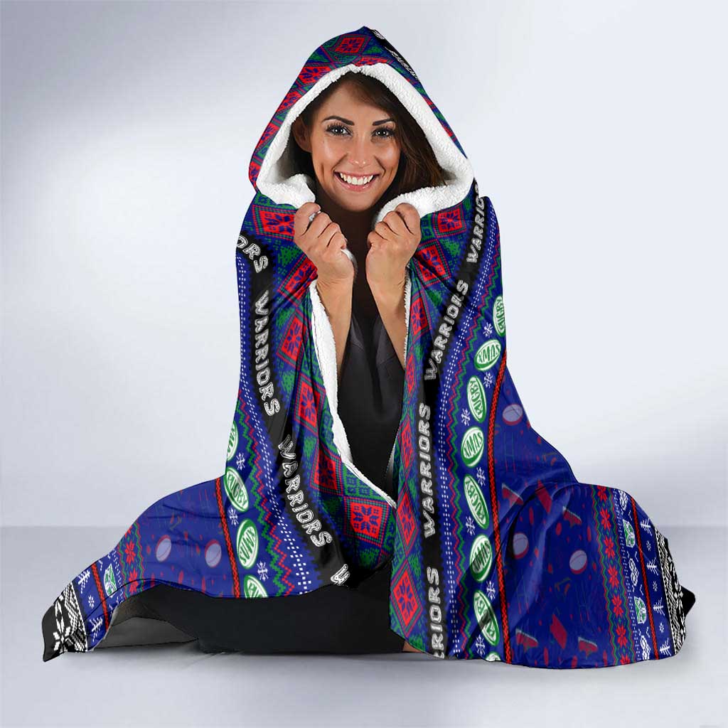 New Zealand Warriors Rugby Xmas Hooded Blanket Australia NRL Mascot
