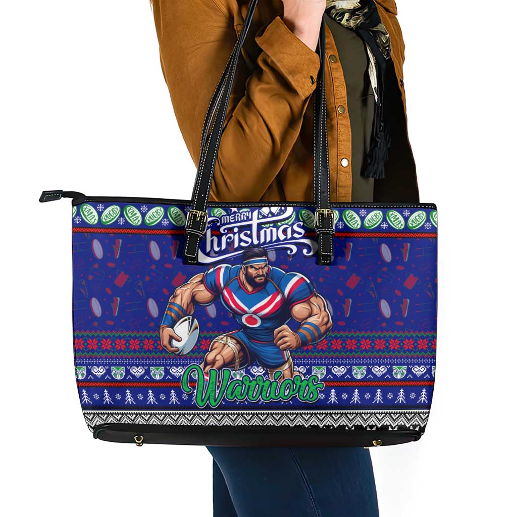 New Zealand Warriors Rugby Xmas Leather Tote Bag Australia NRL Mascot