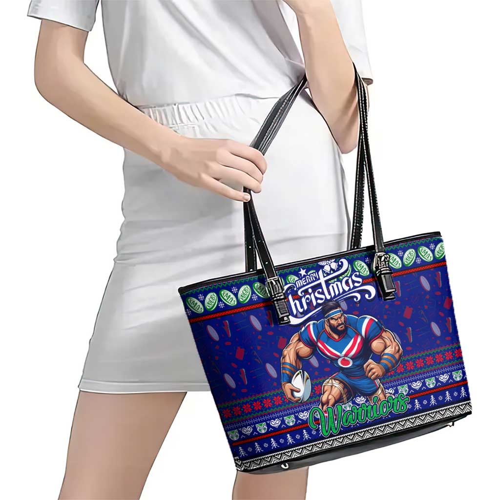 New Zealand Warriors Rugby Xmas Leather Tote Bag Australia NRL Mascot
