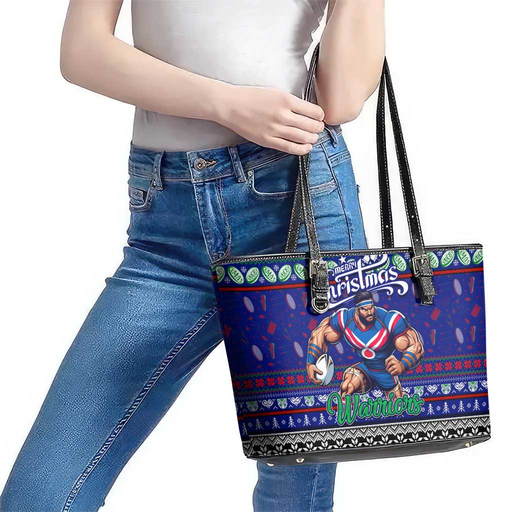 New Zealand Warriors Rugby Xmas Leather Tote Bag Australia NRL Mascot