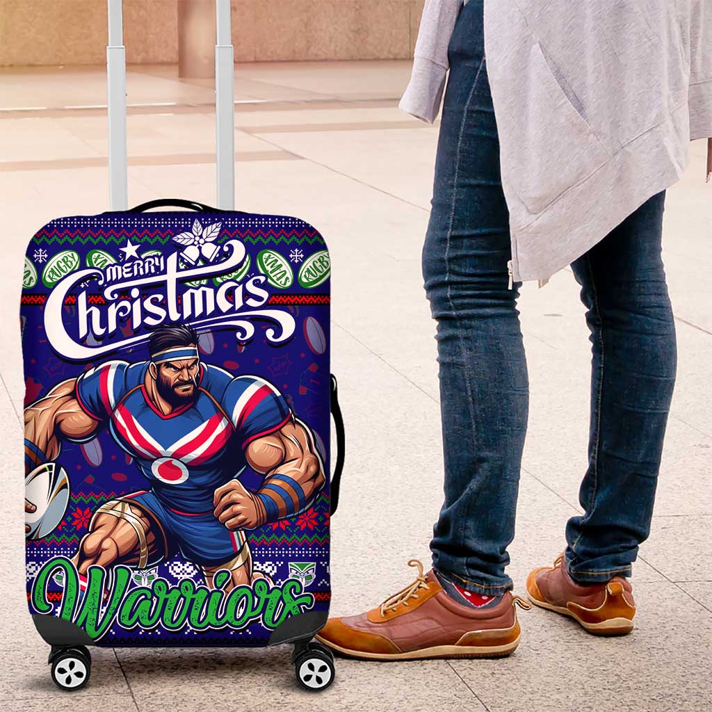 New Zealand Warriors Rugby Xmas Luggage Cover Australia NRL Mascot - Vibe Hoodie Shop