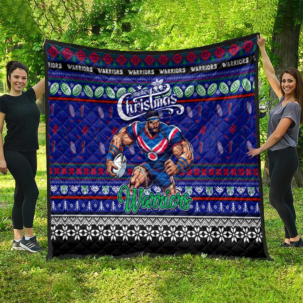 New Zealand Warriors Rugby Xmas Quilt Australia NRL Mascot - Vibe Hoodie Shop