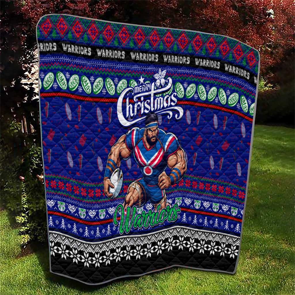 New Zealand Warriors Rugby Xmas Quilt Australia NRL Mascot - Vibe Hoodie Shop