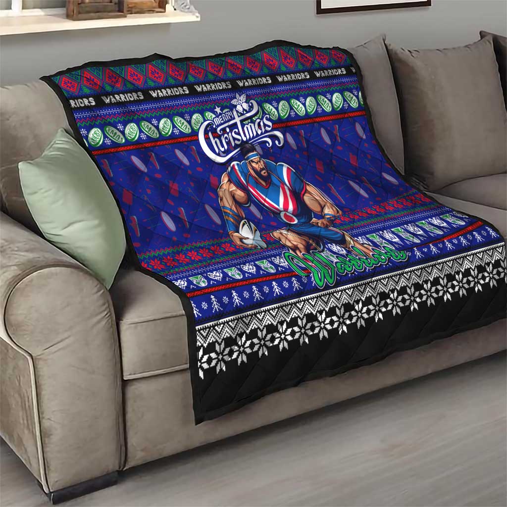 New Zealand Warriors Rugby Xmas Quilt Australia NRL Mascot - Vibe Hoodie Shop