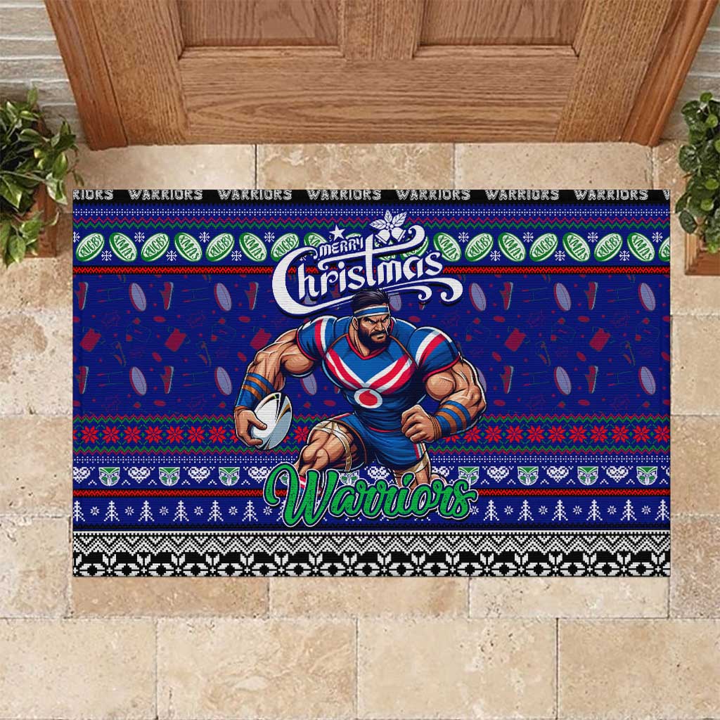 New Zealand Warriors Rugby Xmas Rubber Doormat Australia NRL Mascot