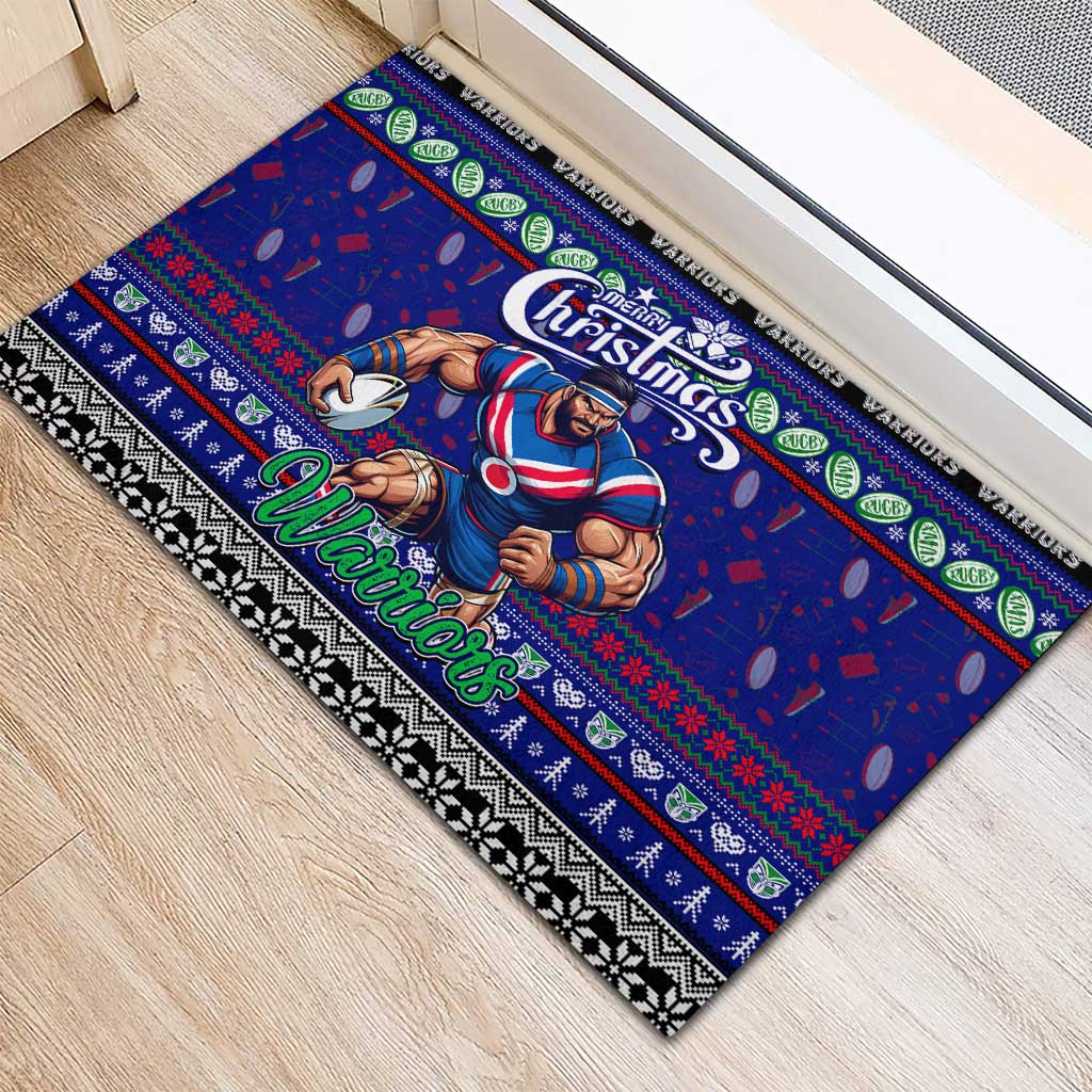 New Zealand Warriors Rugby Xmas Rubber Doormat Australia NRL Mascot