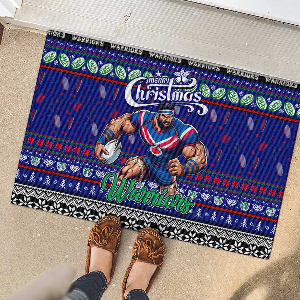 New Zealand Warriors Rugby Xmas Rubber Doormat Australia NRL Mascot