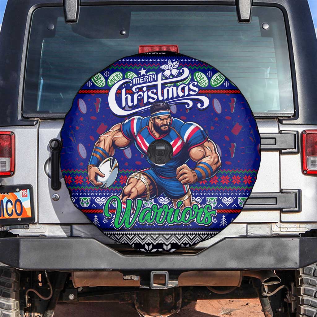 New Zealand Warriors Rugby Xmas Spare Tire Cover Australia NRL Mascot - Vibe Hoodie Shop