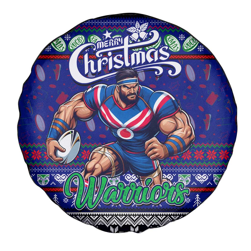New Zealand Warriors Rugby Xmas Spare Tire Cover Australia NRL Mascot - Vibe Hoodie Shop