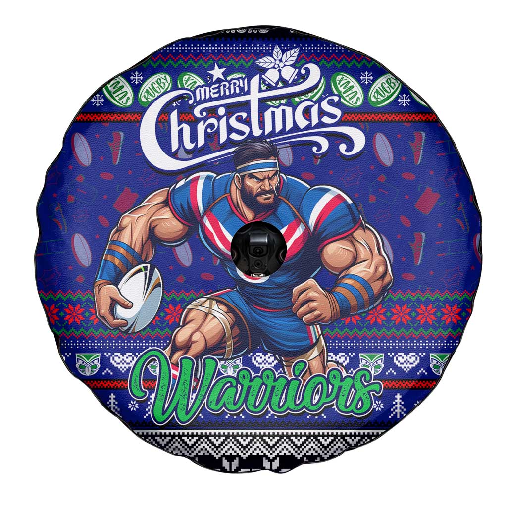 New Zealand Warriors Rugby Xmas Spare Tire Cover Australia NRL Mascot - Vibe Hoodie Shop
