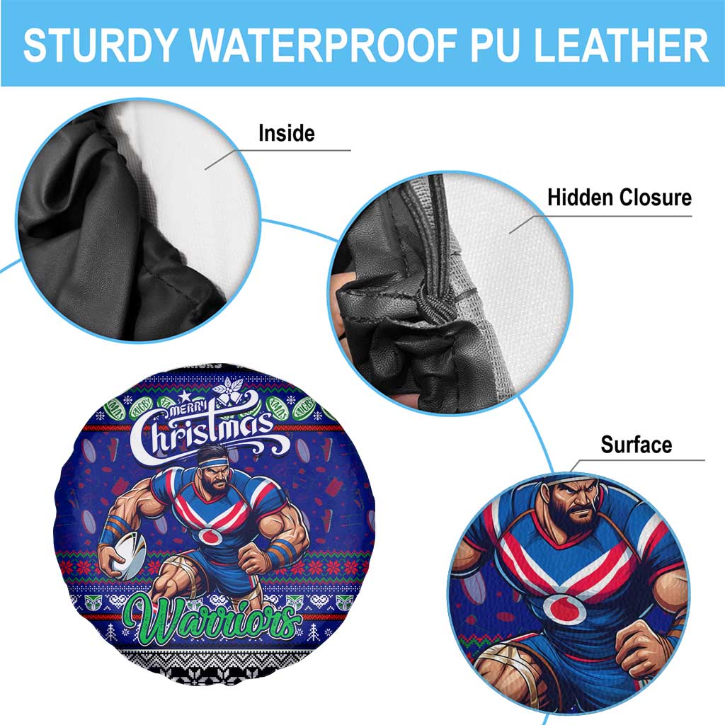 New Zealand Warriors Rugby Xmas Spare Tire Cover Australia NRL Mascot - Vibe Hoodie Shop