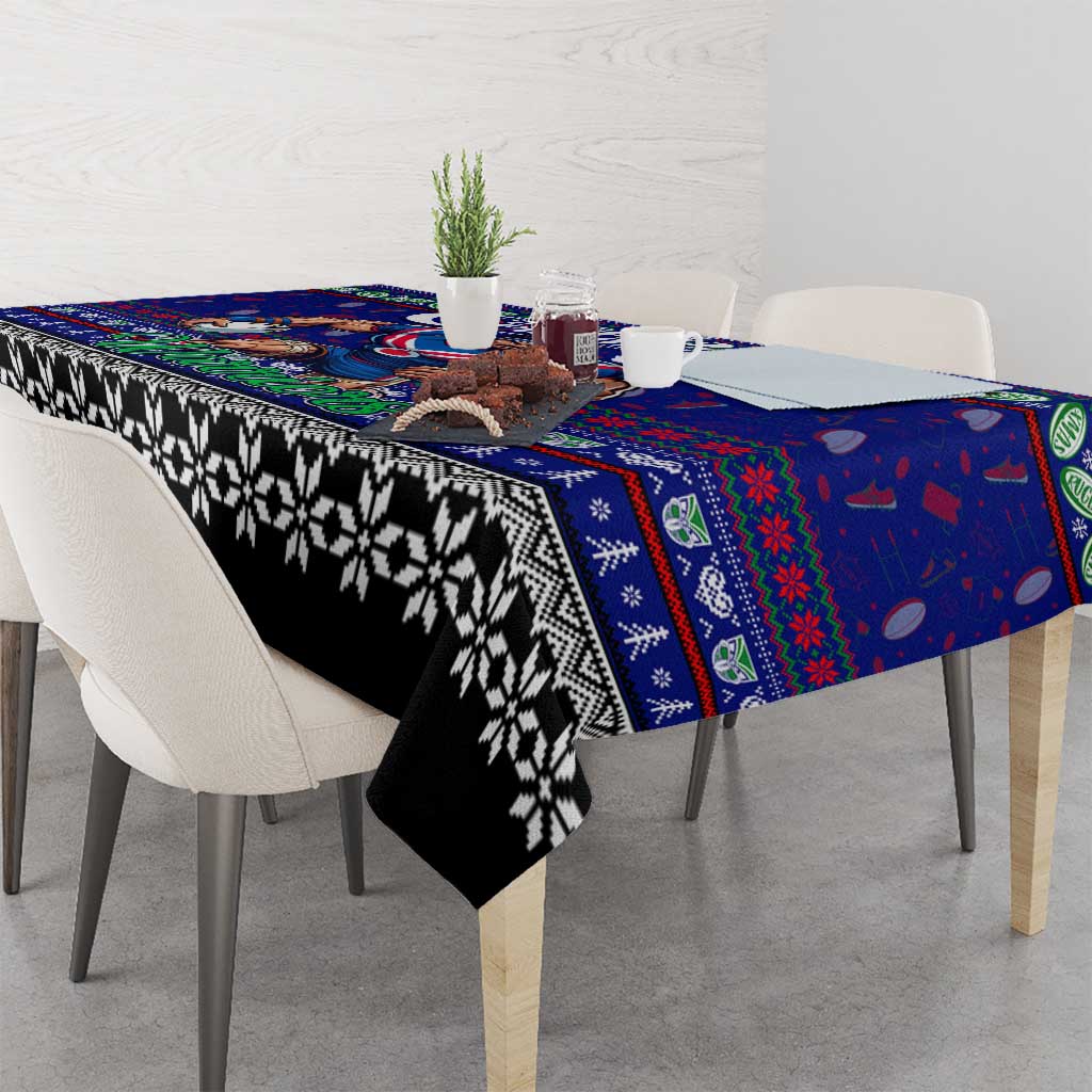 New Zealand Warriors Rugby Xmas Tablecloth Australia NRL Mascot