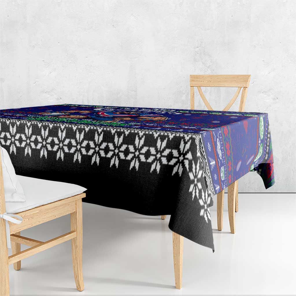 New Zealand Warriors Rugby Xmas Tablecloth Australia NRL Mascot