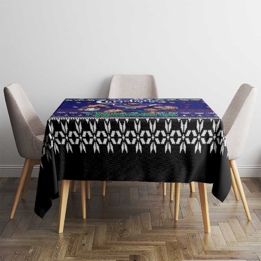 New Zealand Warriors Rugby Xmas Tablecloth Australia NRL Mascot