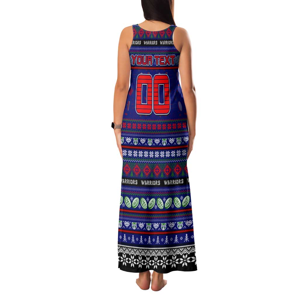 Personalized New Zealand Warriors Rugby Xmas Tank Maxi Dress Australia NRL Mascot