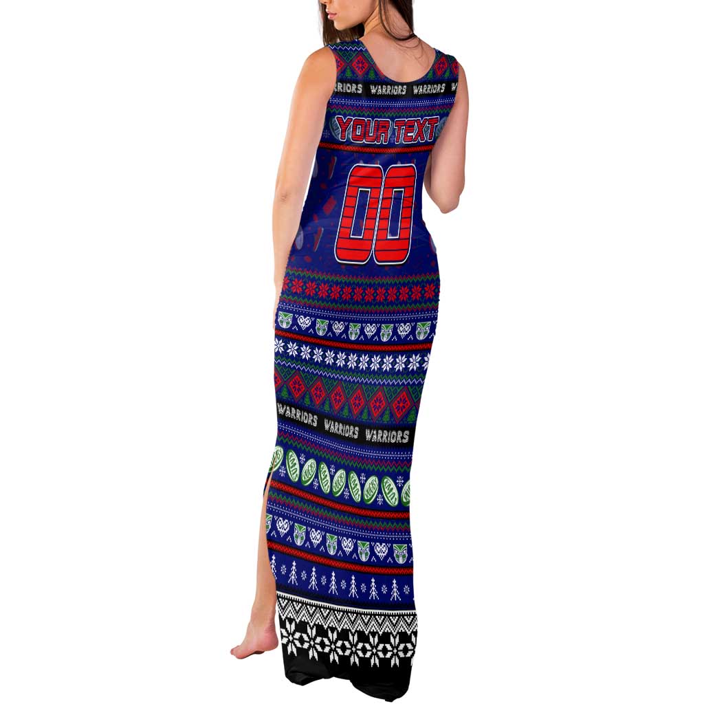 Personalized New Zealand Warriors Rugby Xmas Tank Maxi Dress Australia NRL Mascot