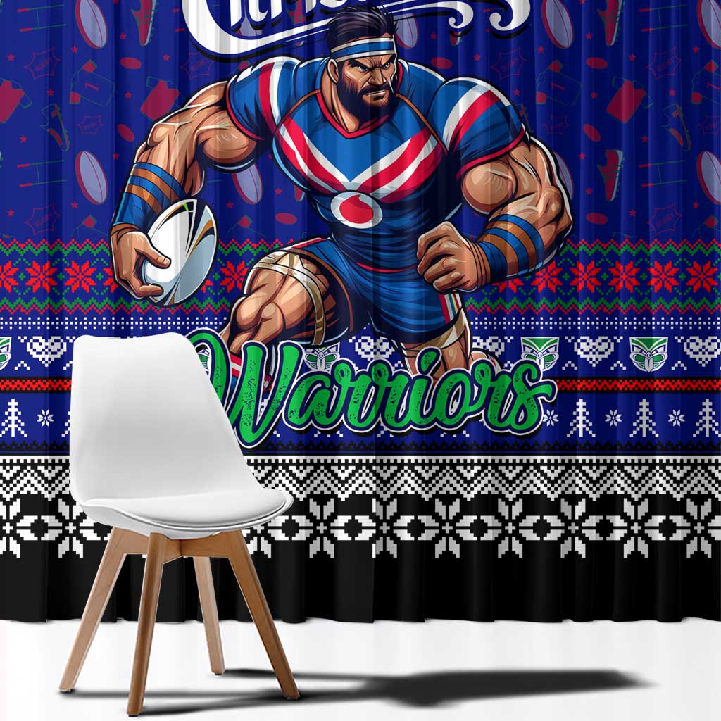 New Zealand Warriors Rugby Xmas Window Curtain Australia NRL Mascot