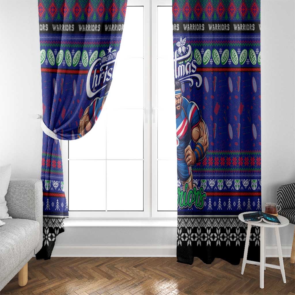 New Zealand Warriors Rugby Xmas Window Curtain Australia NRL Mascot