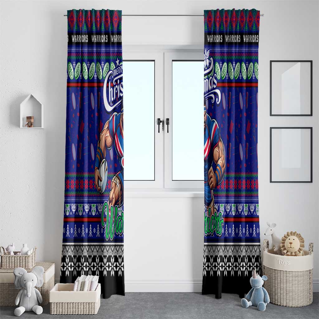 New Zealand Warriors Rugby Xmas Window Curtain Australia NRL Mascot
