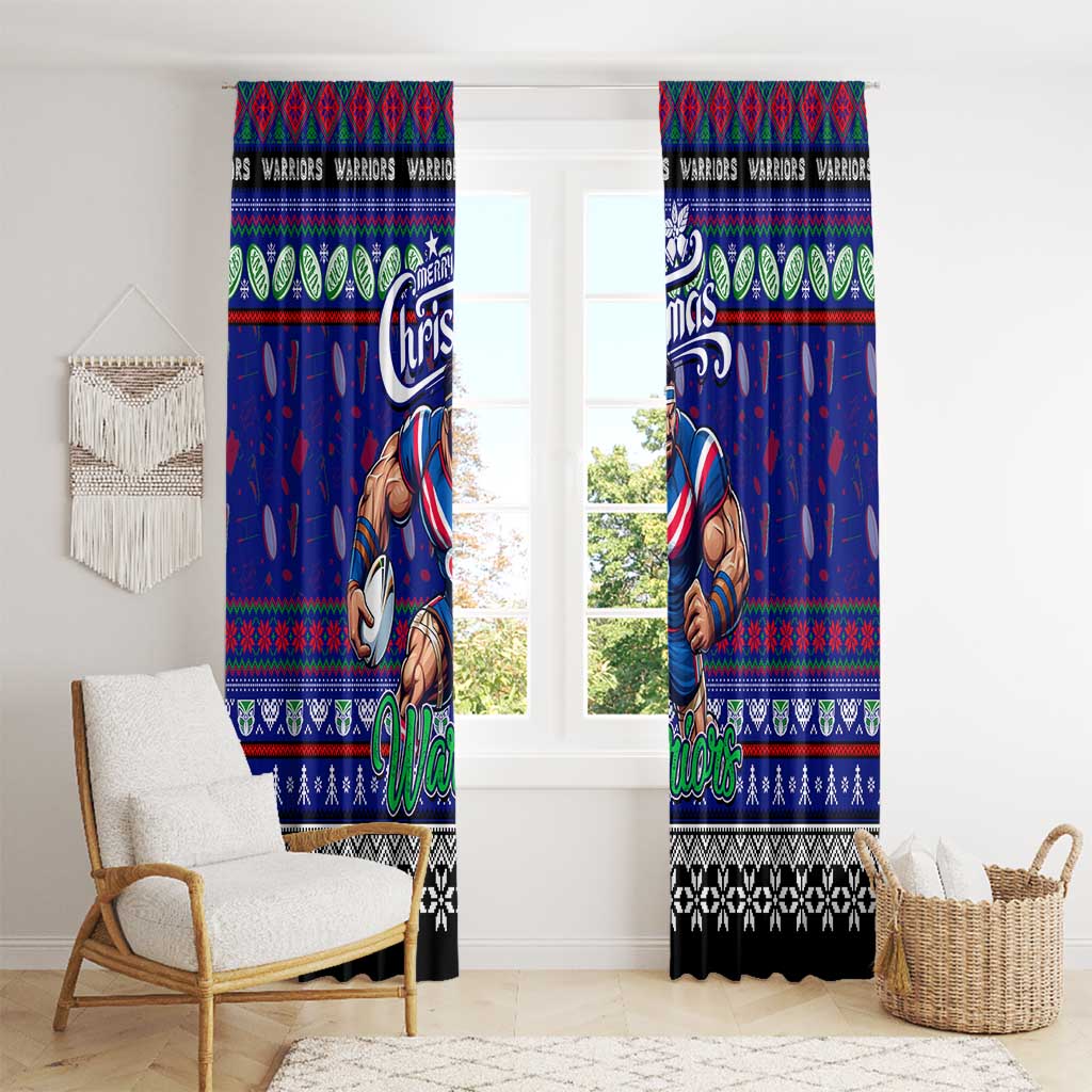 New Zealand Warriors Rugby Xmas Window Curtain Australia NRL Mascot