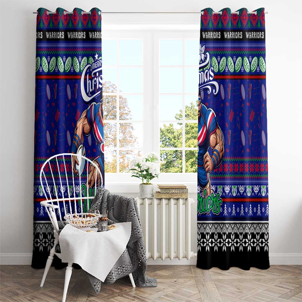 New Zealand Warriors Rugby Xmas Window Curtain Australia NRL Mascot