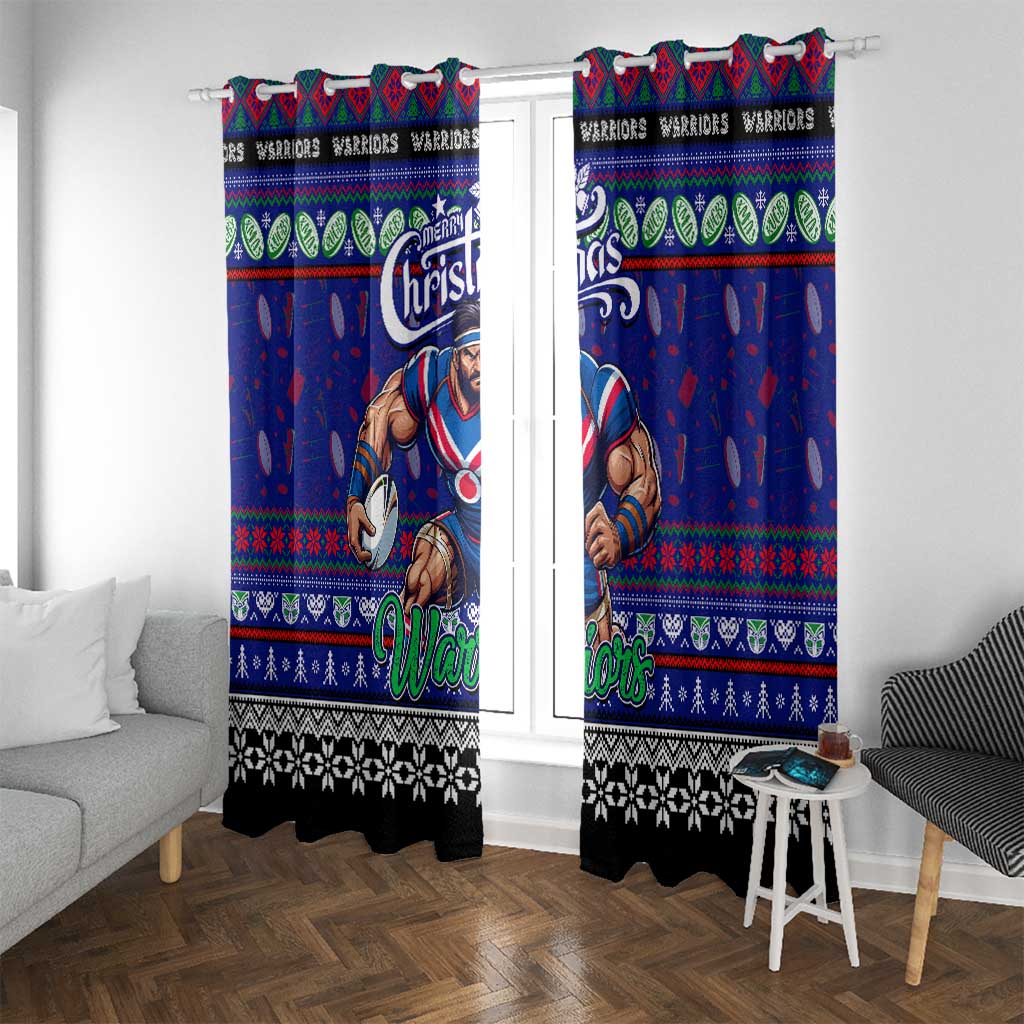 New Zealand Warriors Rugby Xmas Window Curtain Australia NRL Mascot