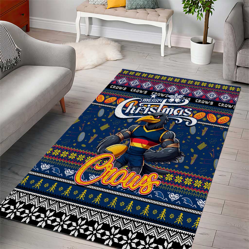 Crows Football Xmas Area Rug Australia AFL Mascot - Vibe Hoodie Shop