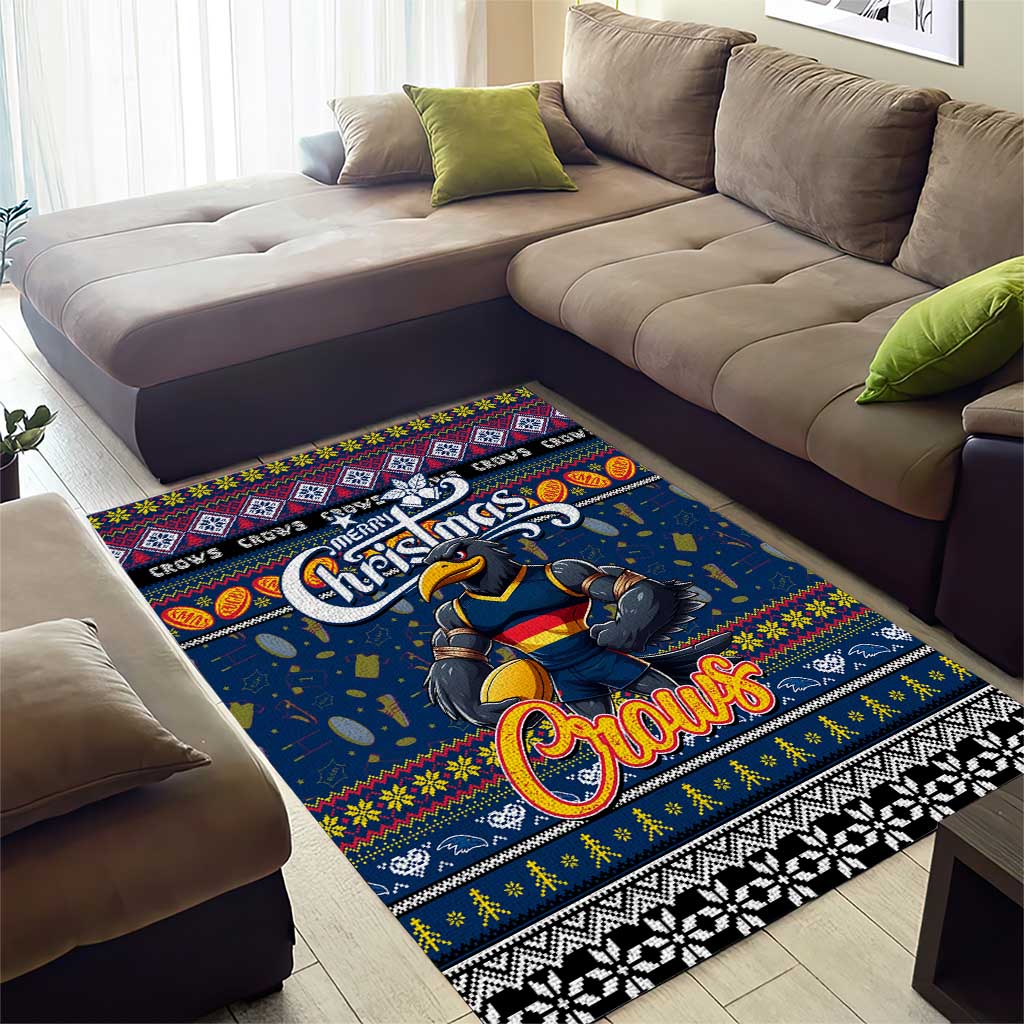 Crows Football Xmas Area Rug Australia AFL Mascot - Vibe Hoodie Shop