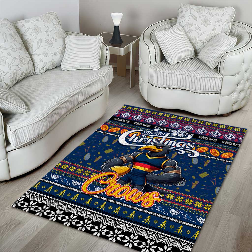 Crows Football Xmas Area Rug Australia AFL Mascot - Vibe Hoodie Shop