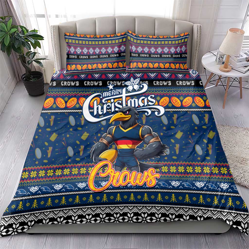 Crows Football Xmas Bedding Set Australia AFL Mascot - Vibe Hoodie Shop