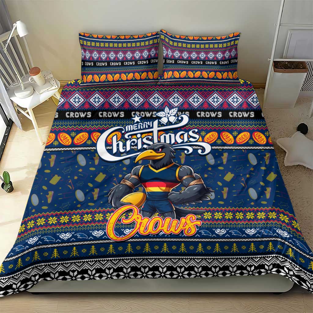 Crows Football Xmas Bedding Set Australia AFL Mascot - Vibe Hoodie Shop