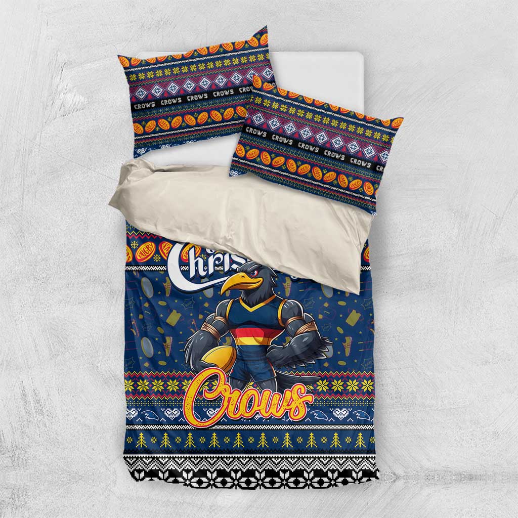 Crows Football Xmas Bedding Set Australia AFL Mascot - Vibe Hoodie Shop