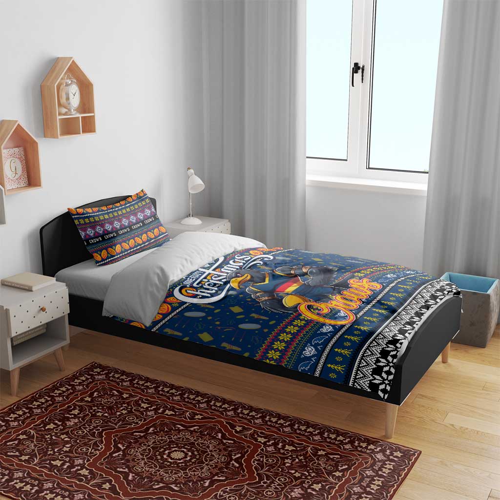 Crows Football Xmas Bedding Set Australia AFL Mascot - Vibe Hoodie Shop