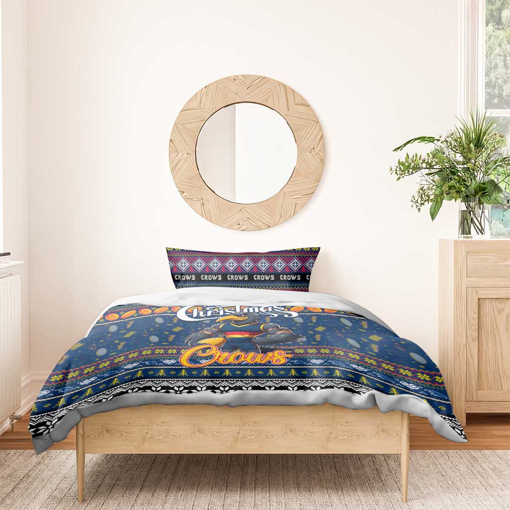 Crows Football Xmas Bedding Set Australia AFL Mascot - Vibe Hoodie Shop