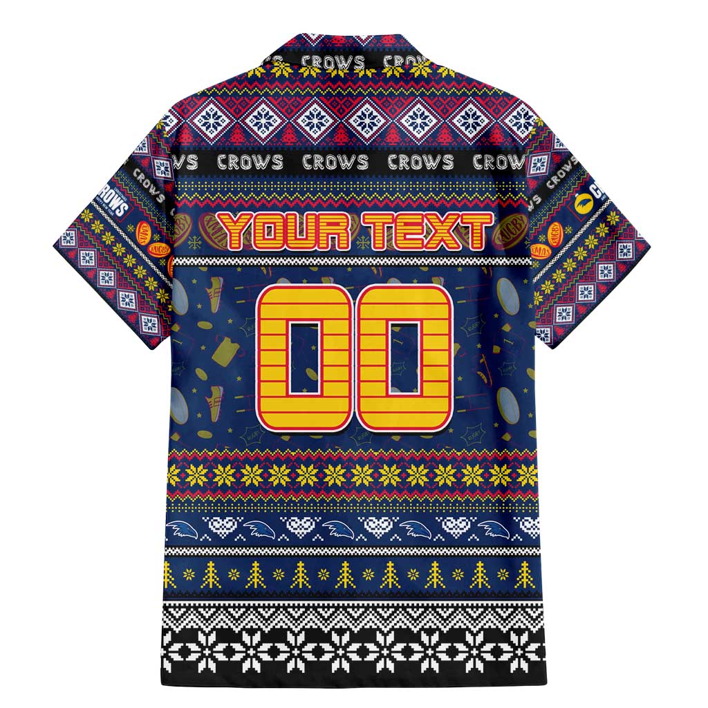 Personalized Crows Rugby Xmas Family Matching Mermaid Dress and Hawaiian Shirt Australia AFL Mascot